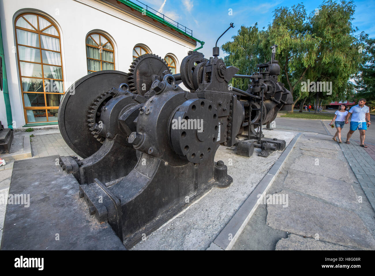 Historical and memorial complex on the site of the Ekaterinburg factory (Russia) Stock Photo