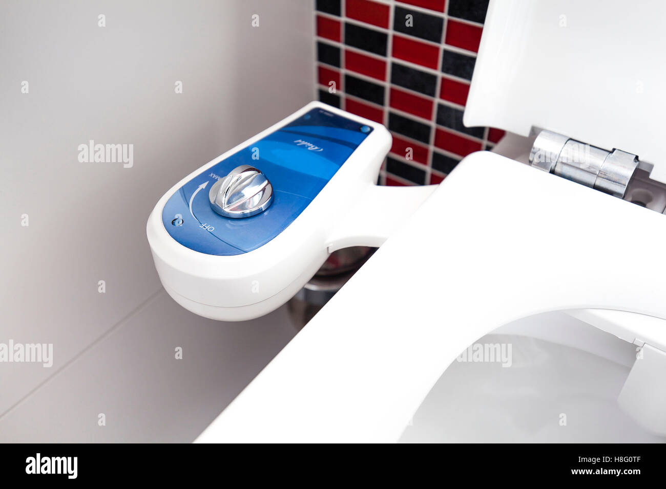 sanitary facility, WC, bidet, seat Stock Photo Alamy