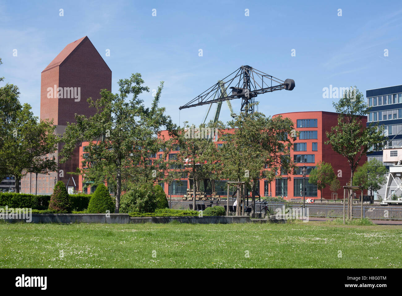 Garten der Erinnerung by Dani Karavan, inner harbour, Duisburg, Ruhr