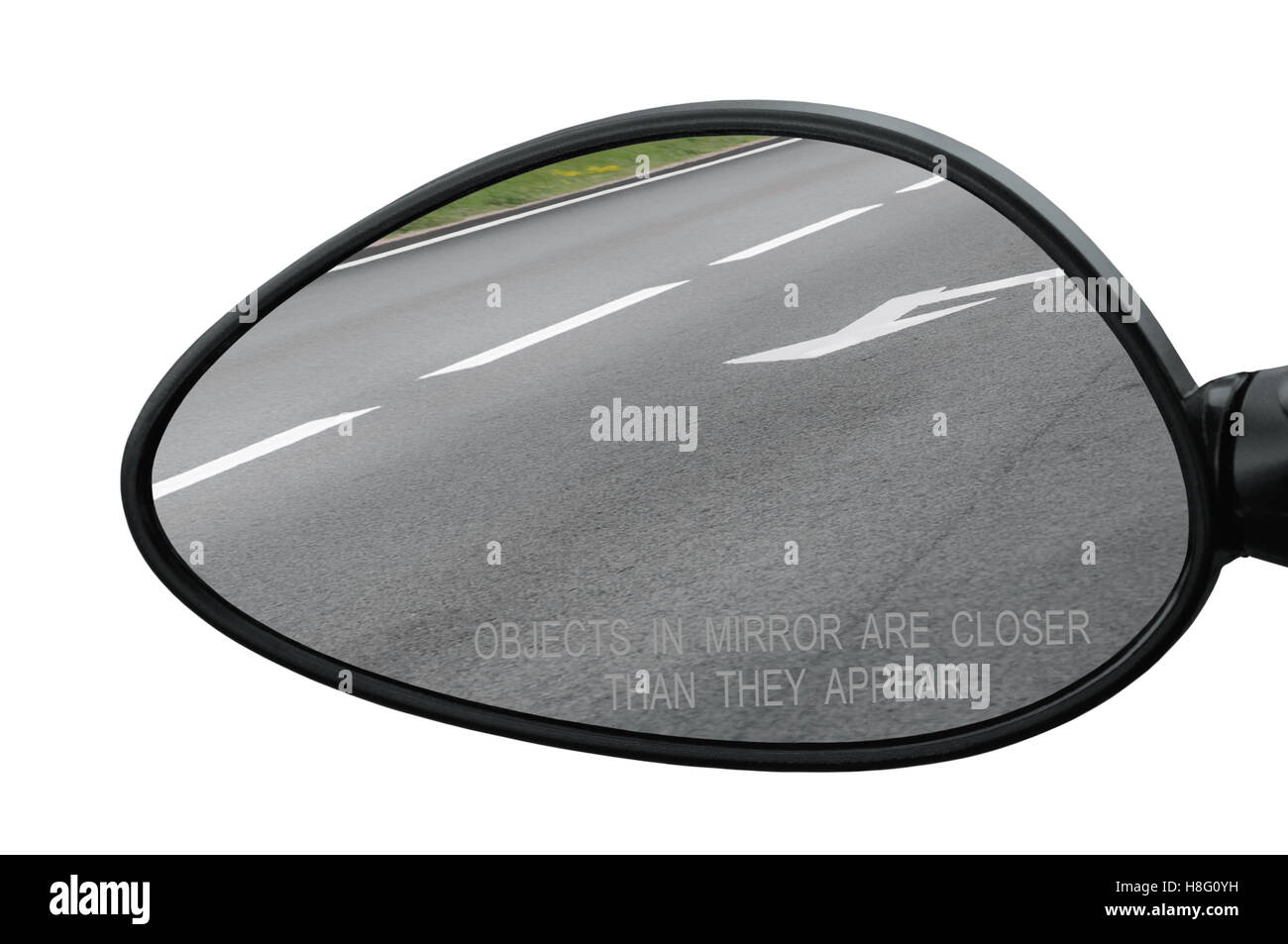 Objects are closer than they appear hires stock photography and images