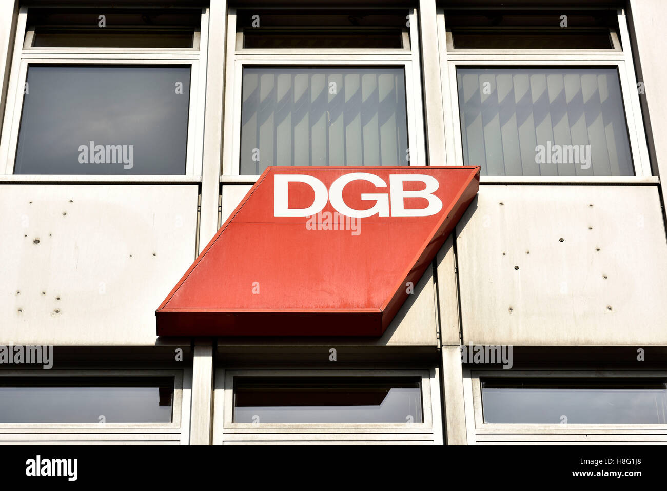 logo, union building of Confederation of German Trade Unions, central