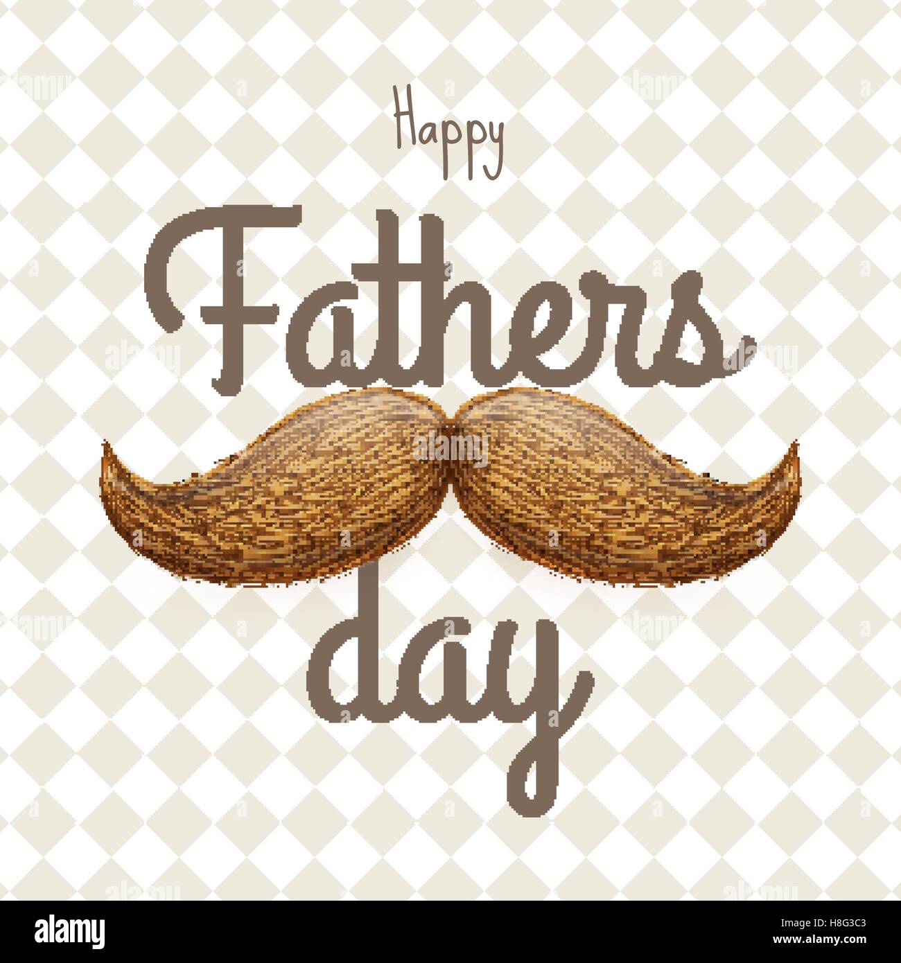 Happy Father s Day card with mustache. EPS 10 Stock Vector Image & Art ...