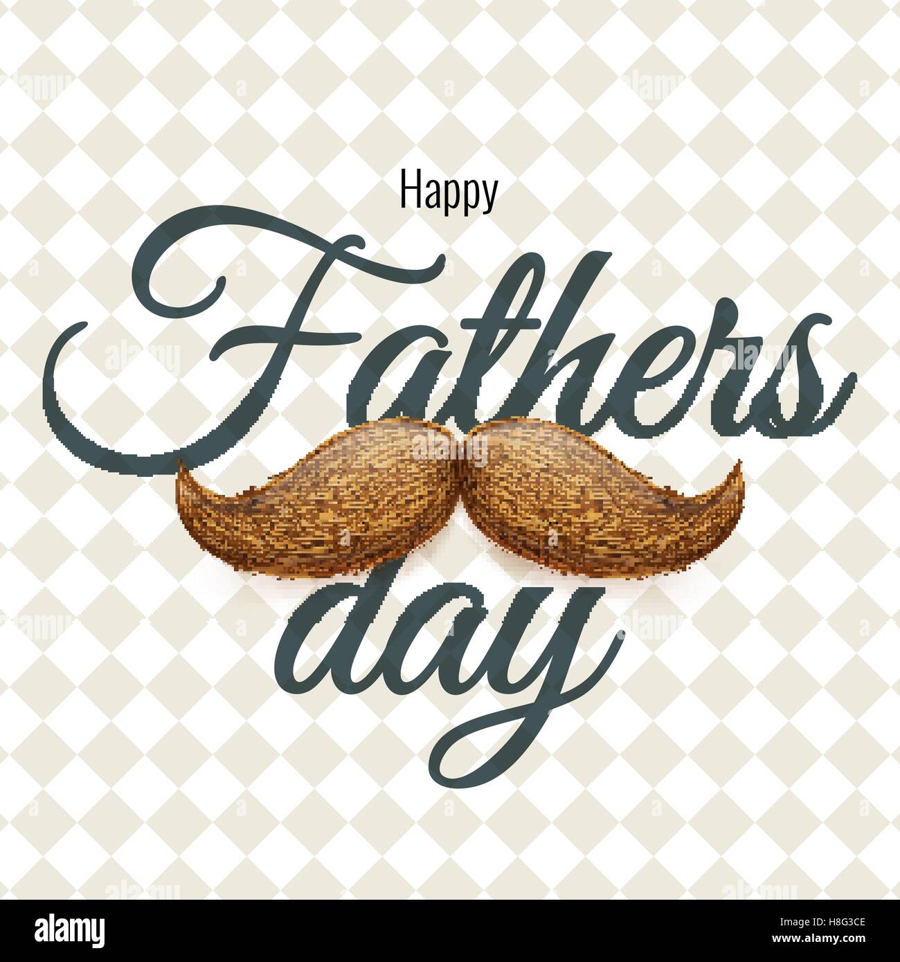 Happy Father s Day card with mustache. EPS 10 Stock Vector Image & Art ...