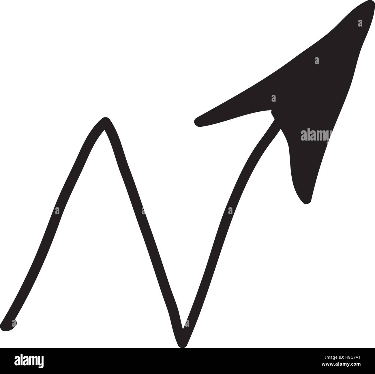 scribble arrow icon image vector illustration design Stock Vector Image ...