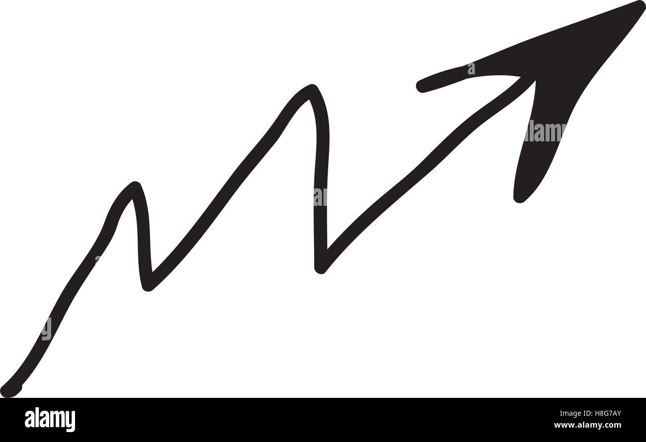 scribble arrow icon image vector illustration design Stock Vector Image ...