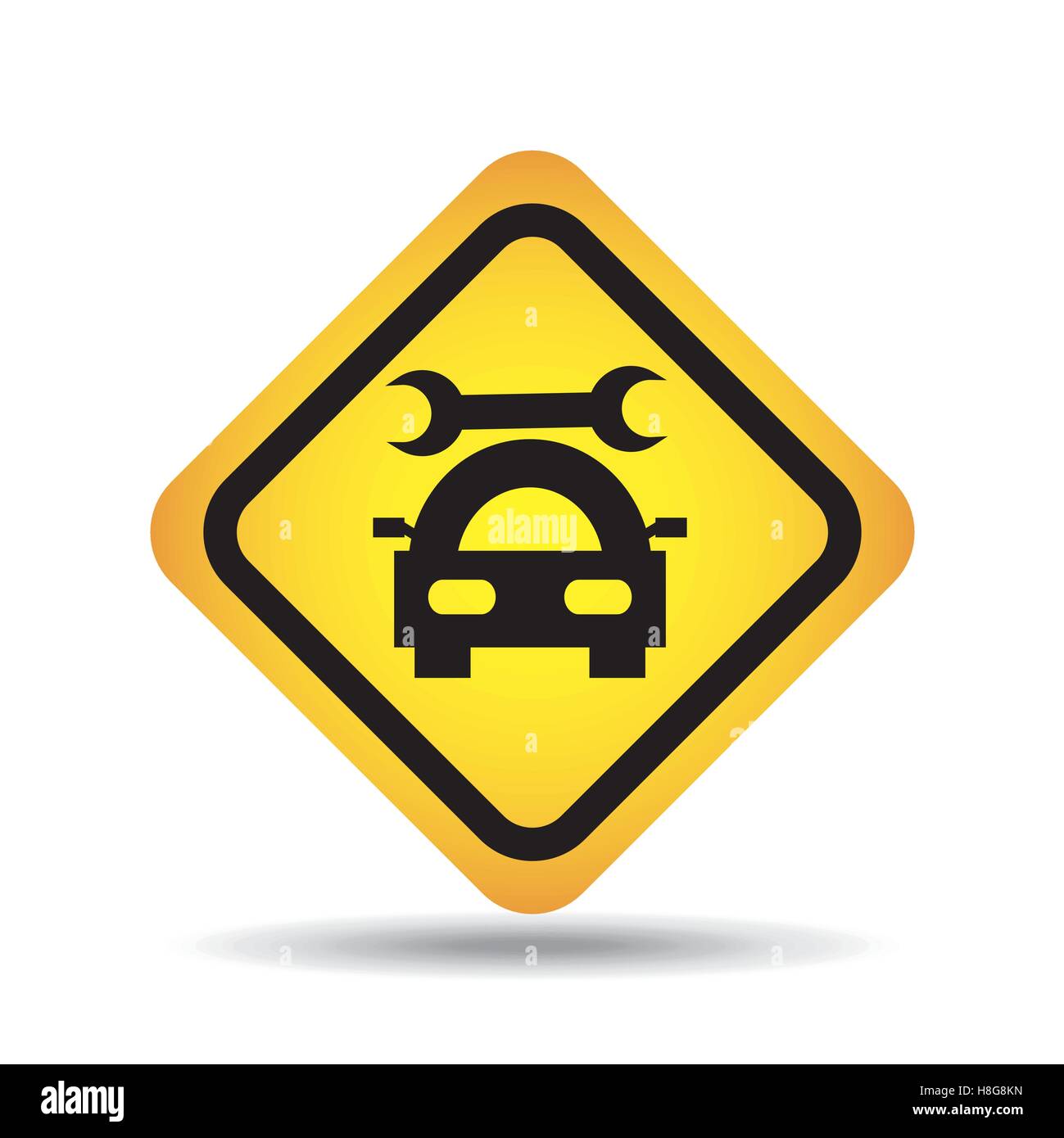 traffic sign concept icon car repair vector illustration eps 10 Stock ...