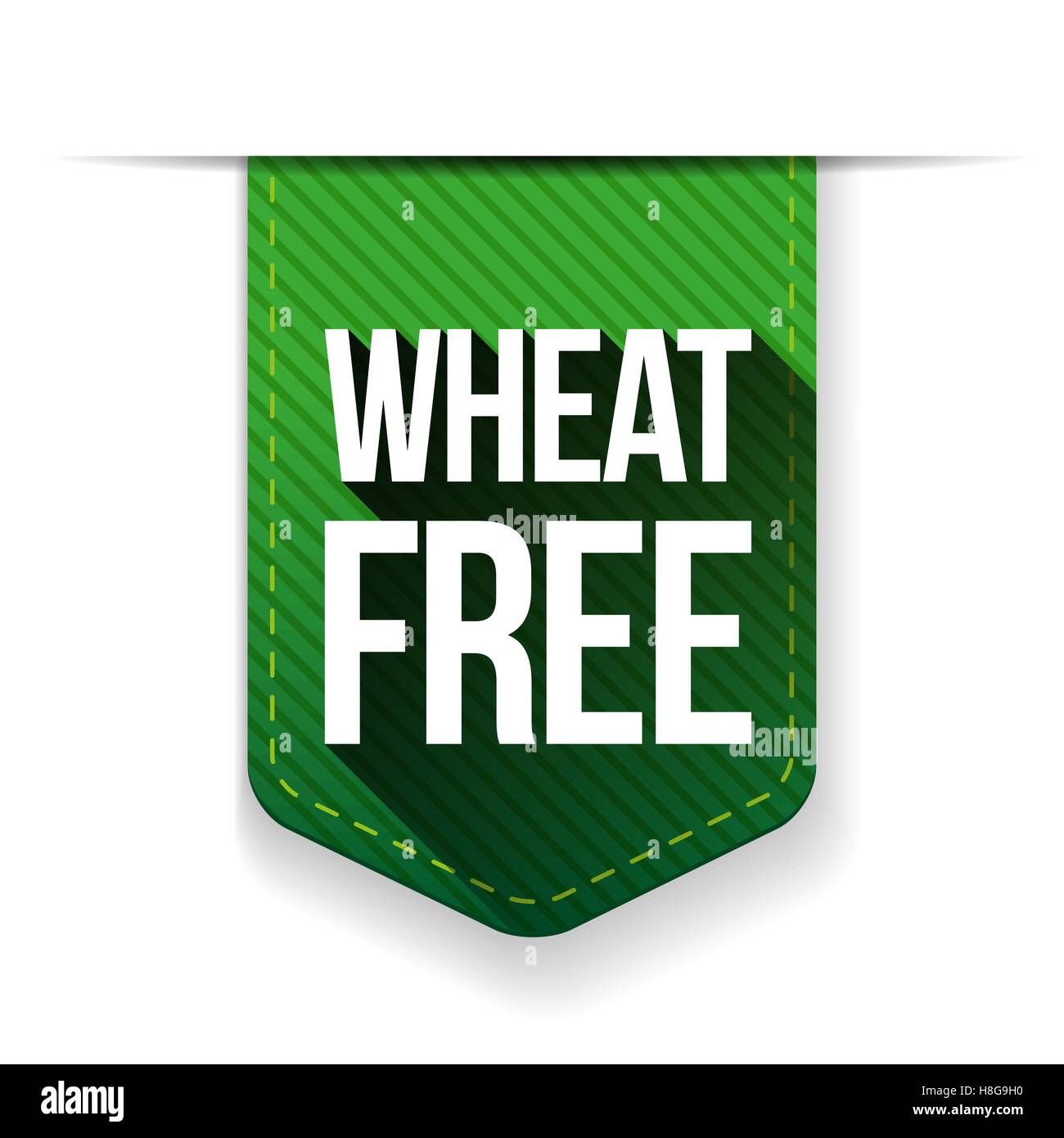 Wheat Free sign ribbon Stock Vector