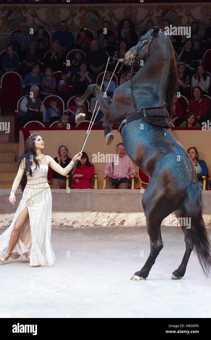 Russia. St. Petersburg. Ciniselli Circus on Fontanka. Stock Photo