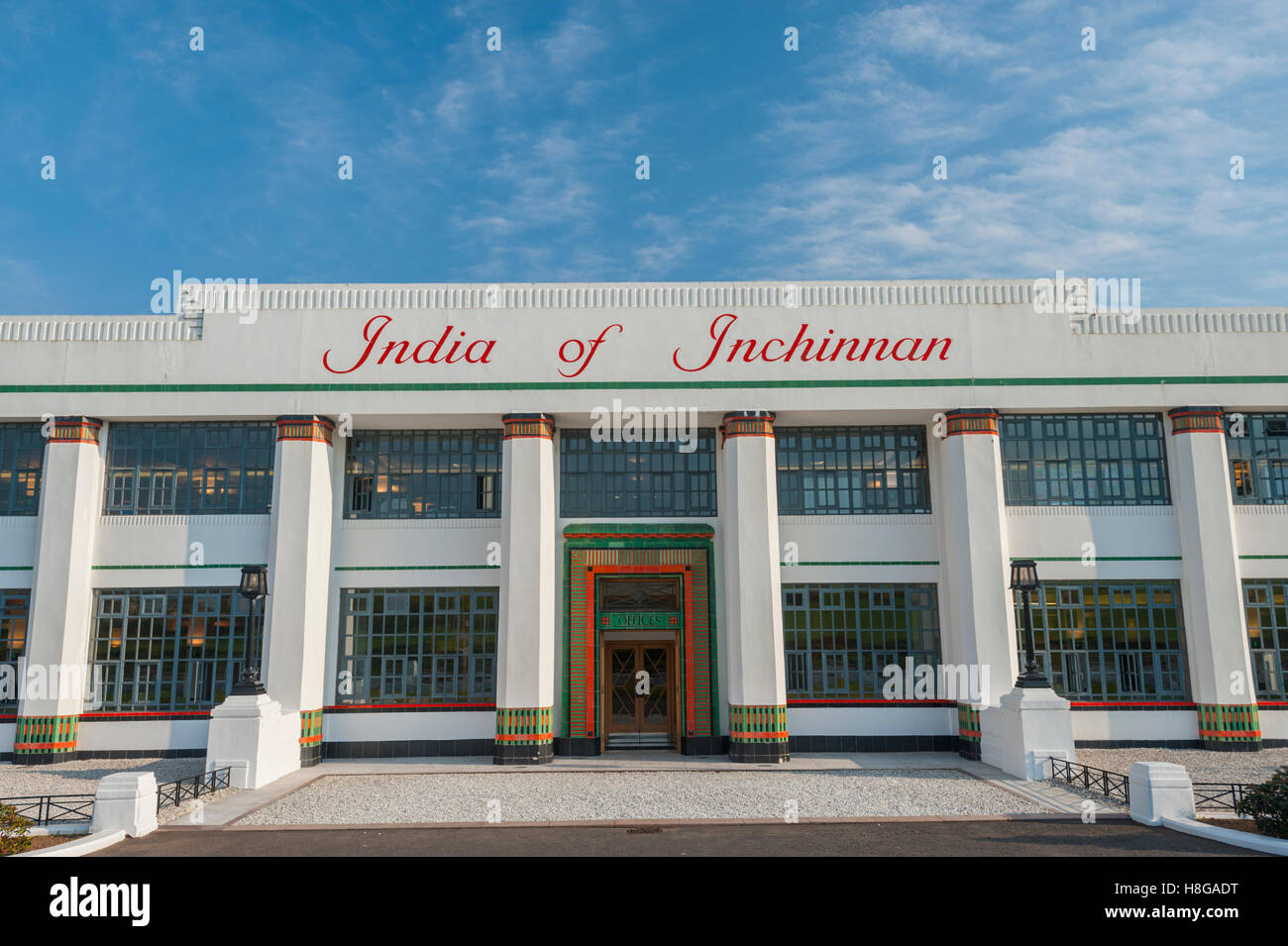 The refurbished art deco buildings that were paert of the India Rubber