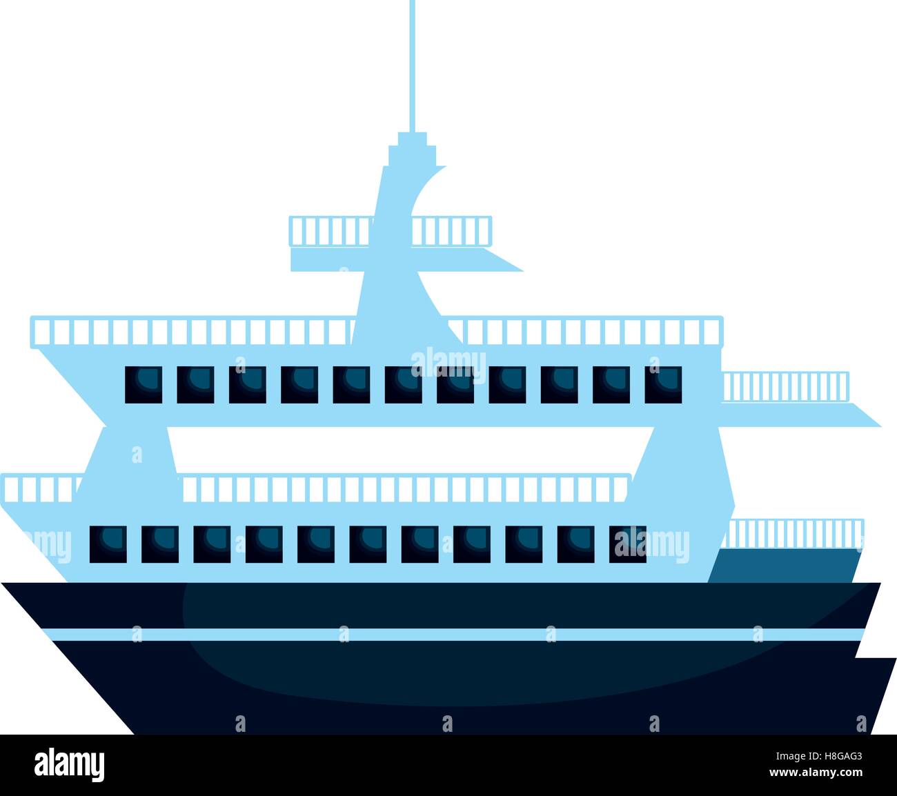 cruise ship silhouette isolated icon vector illustration design Stock ...