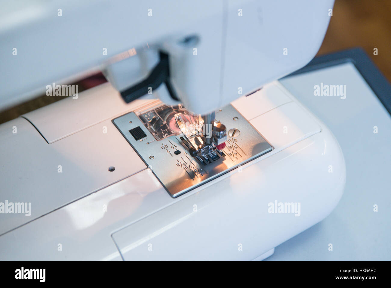 Sewing machine foot Stock Photo Alamy