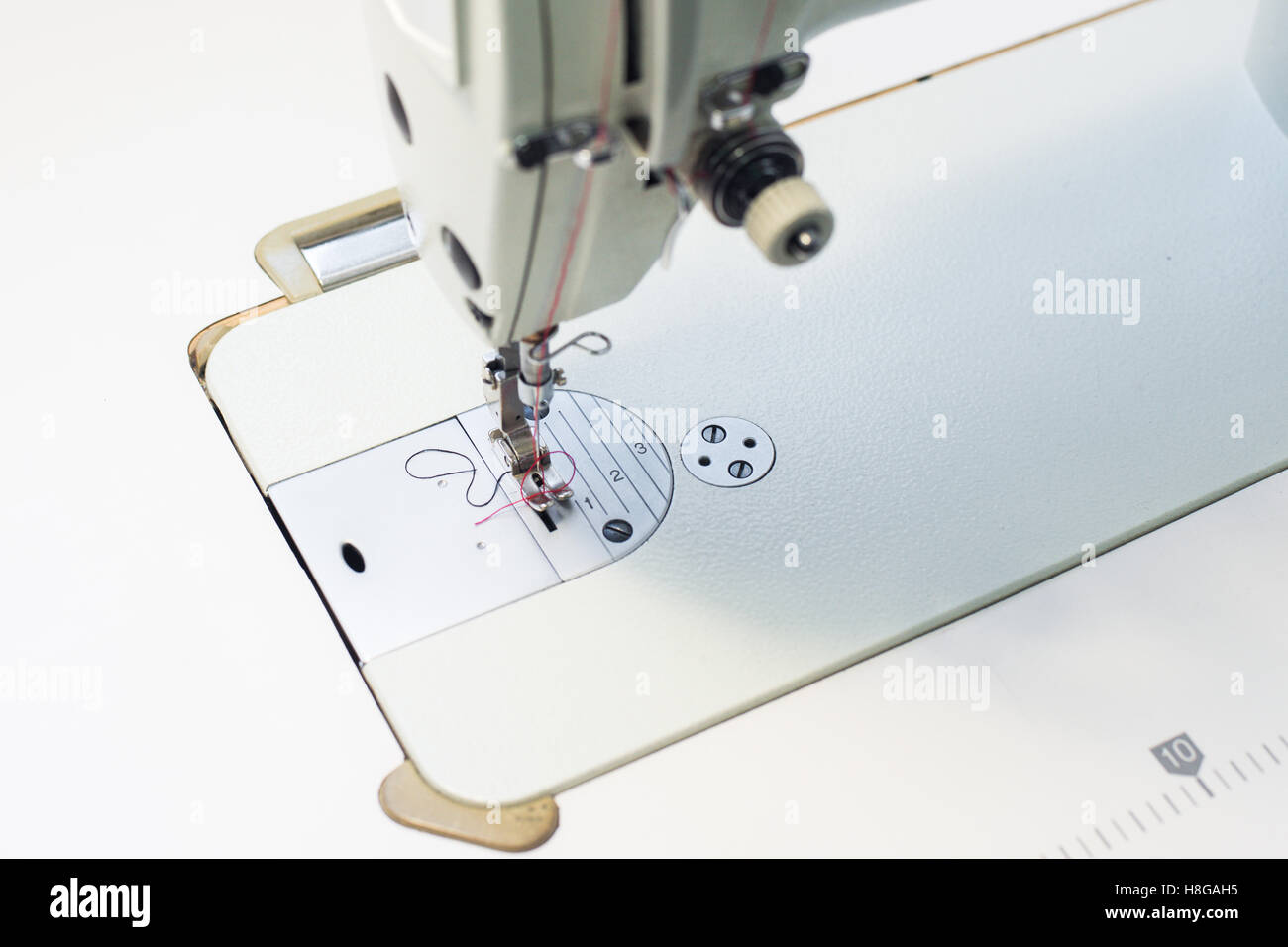 Sewing machine foot Stock Photo Alamy