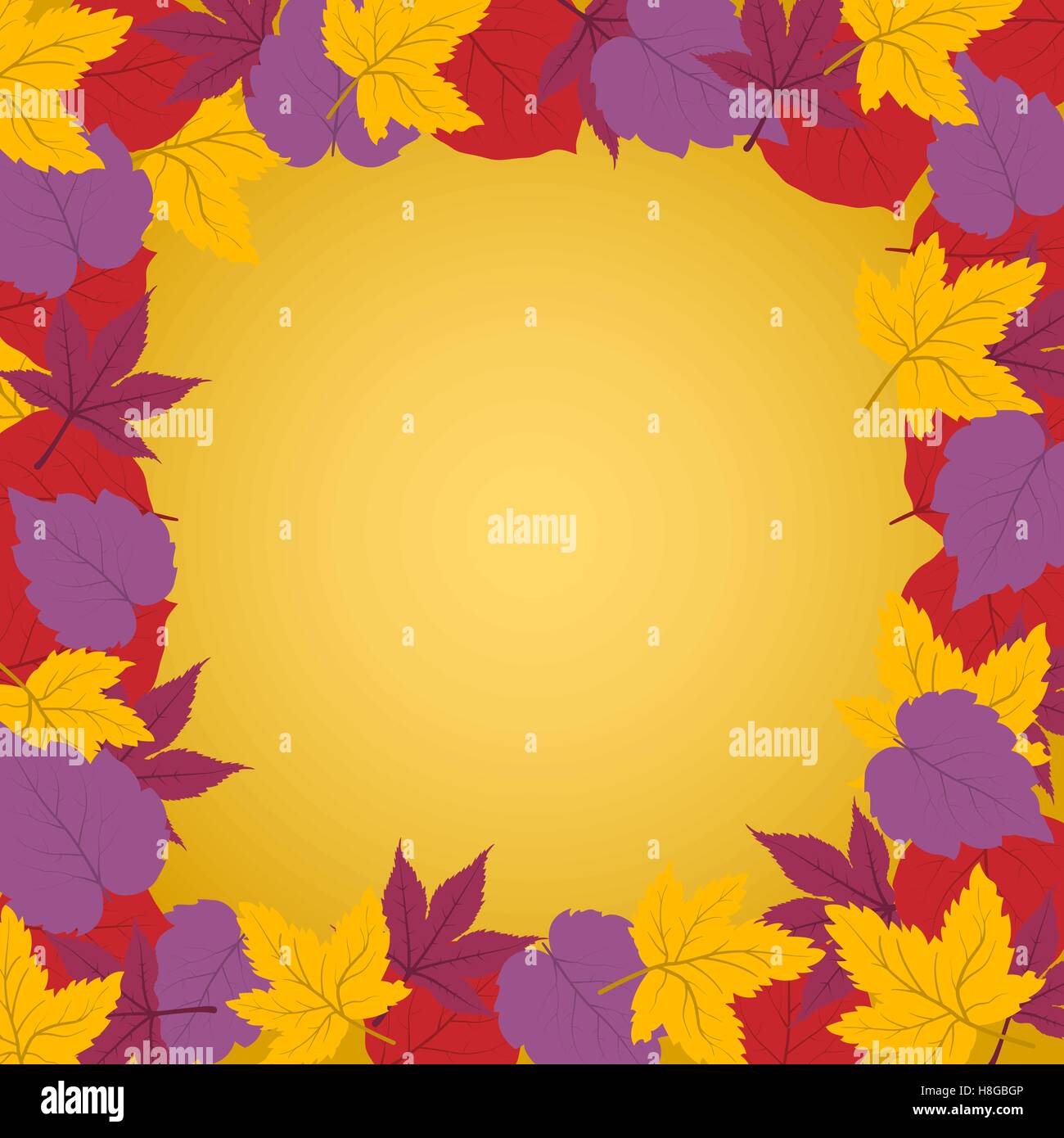Vector illustration of Autumn frame. Vector illustration Eps 10 Stock ...