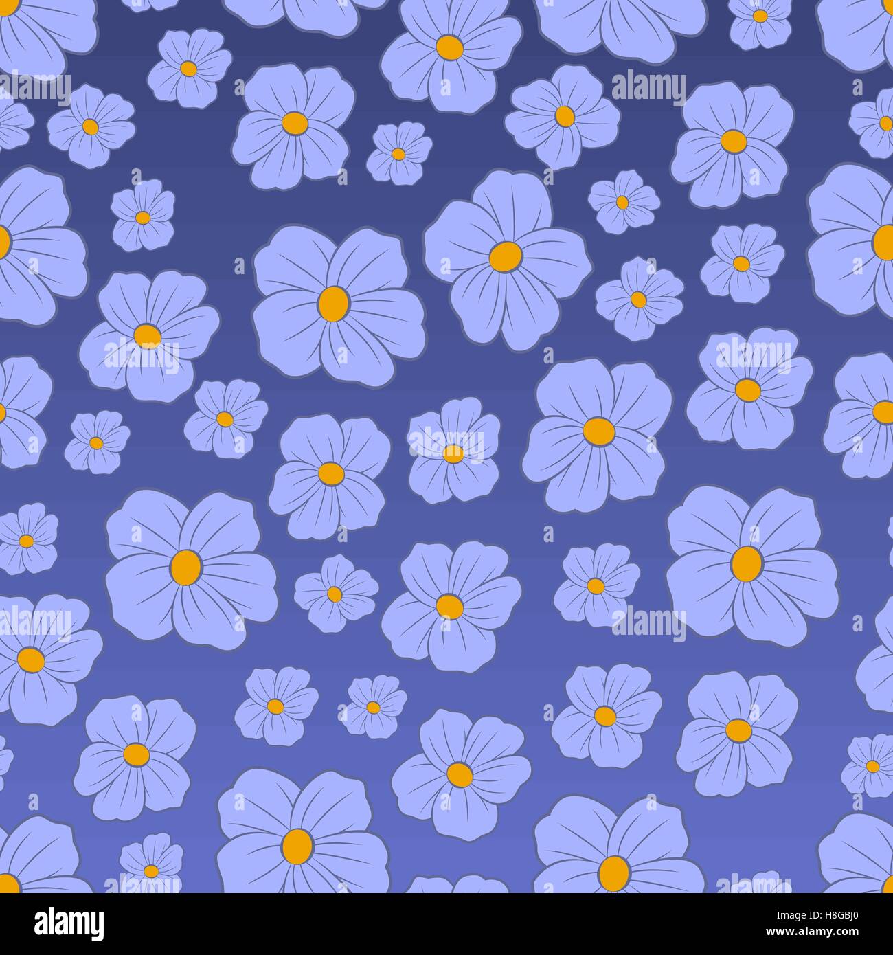Seamless flowers pattern Stock Vector Images - Alamy