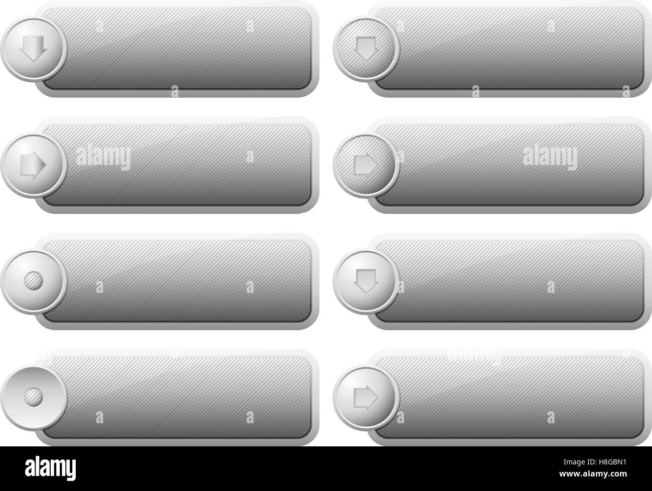 Set of Internet Buttons. Vector illustration Eps 10 Stock Vector Image ...