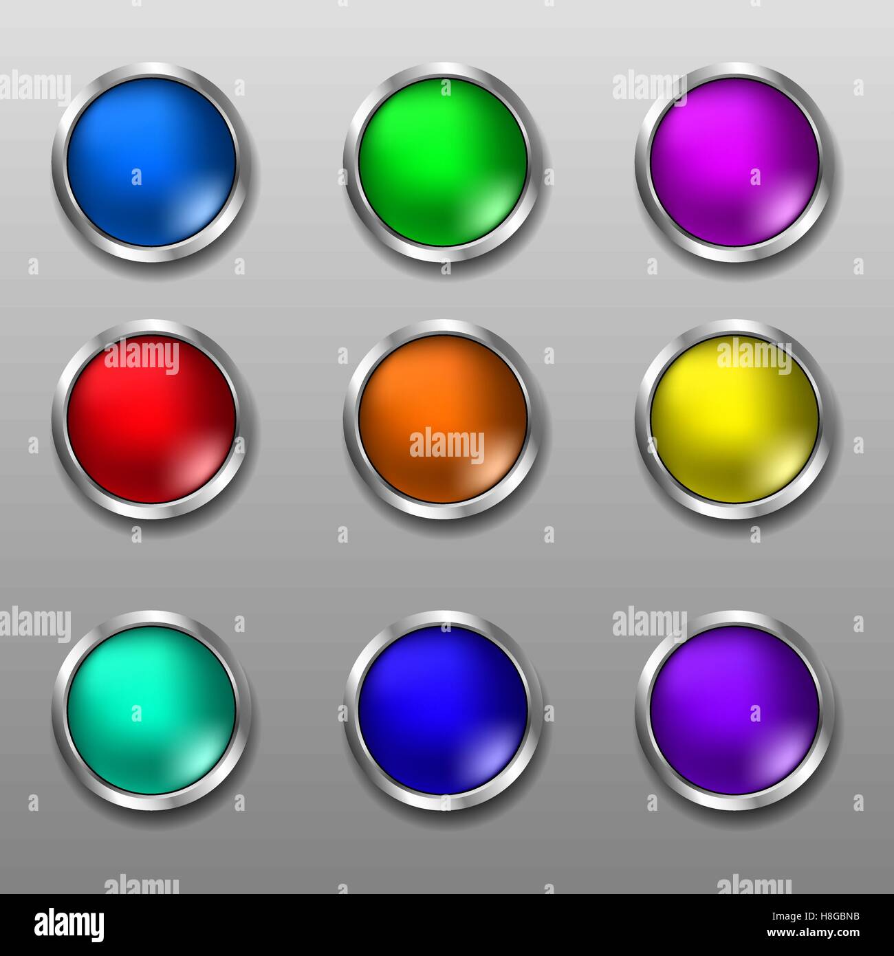 Set of Web buttons. Vector illustration Eps 10 Stock Vector Image & Art ...