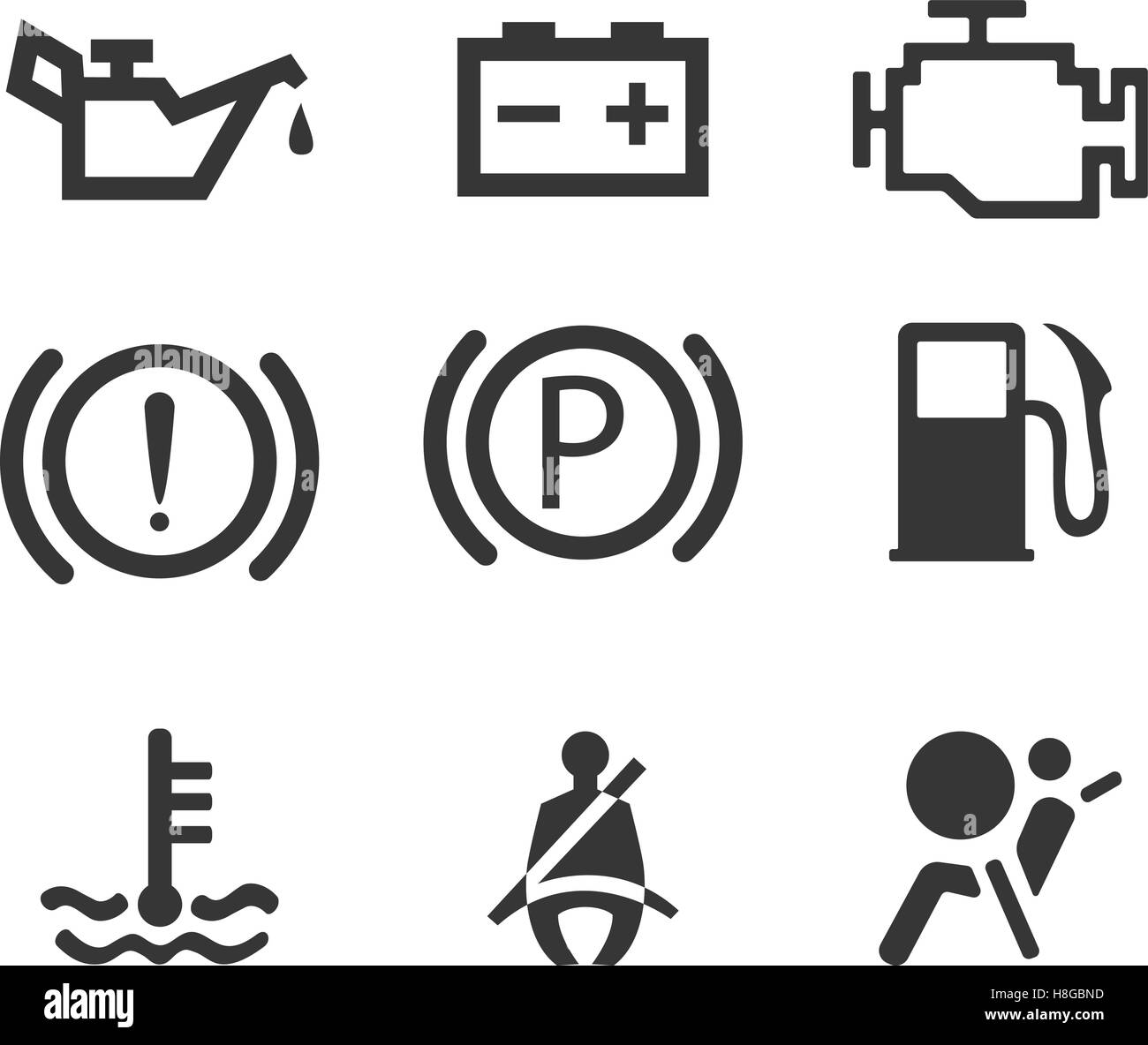 Dashboard warning symbols hires stock photography and images Alamy