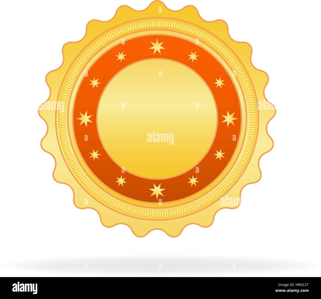 Golden badge hi-res stock photography and images - Alamy