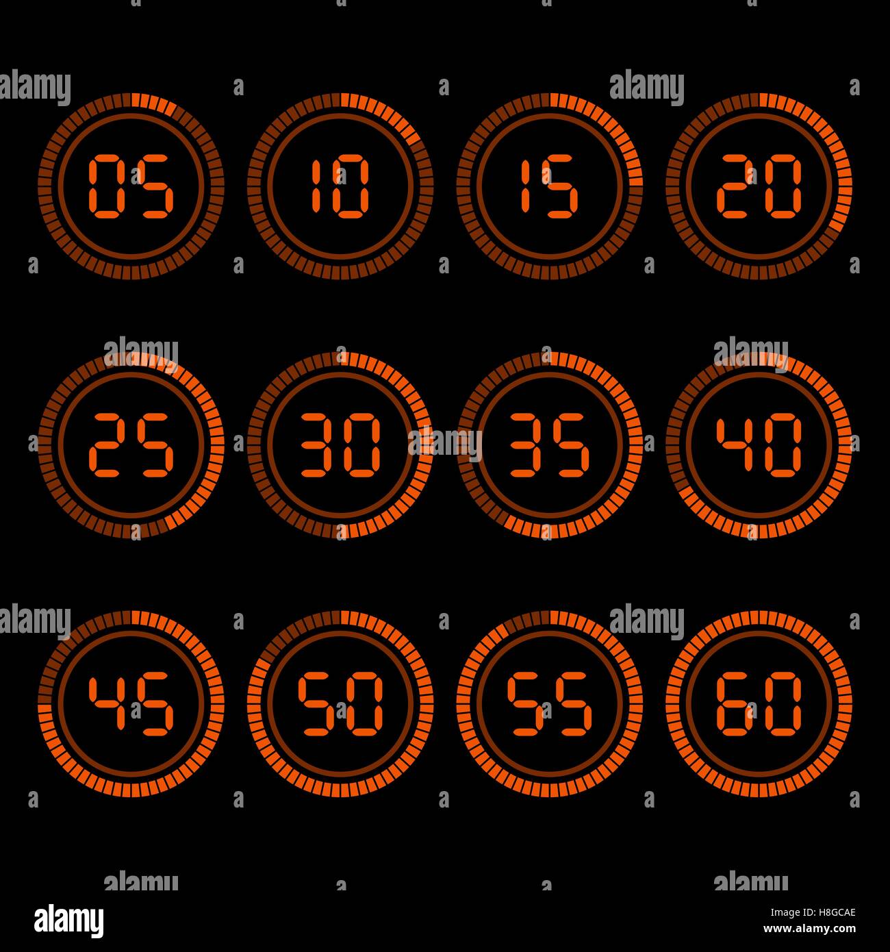 Five timer Stock Vector Images - Alamy