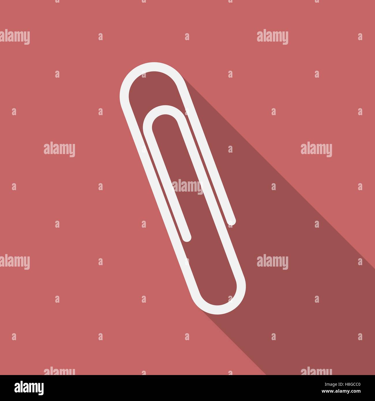 Icon of paper clip. Flat design Stock Vector Image & Art Alamy