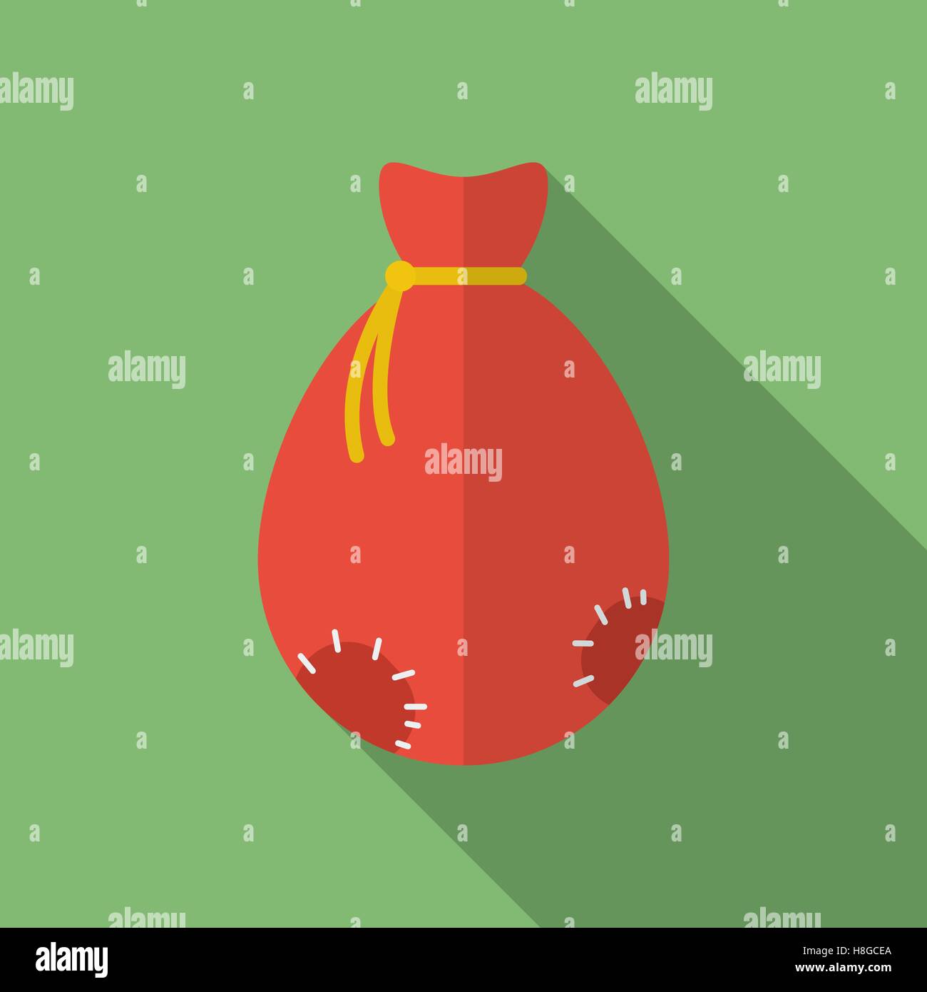 Santa with bag Stock Vector Images - Alamy