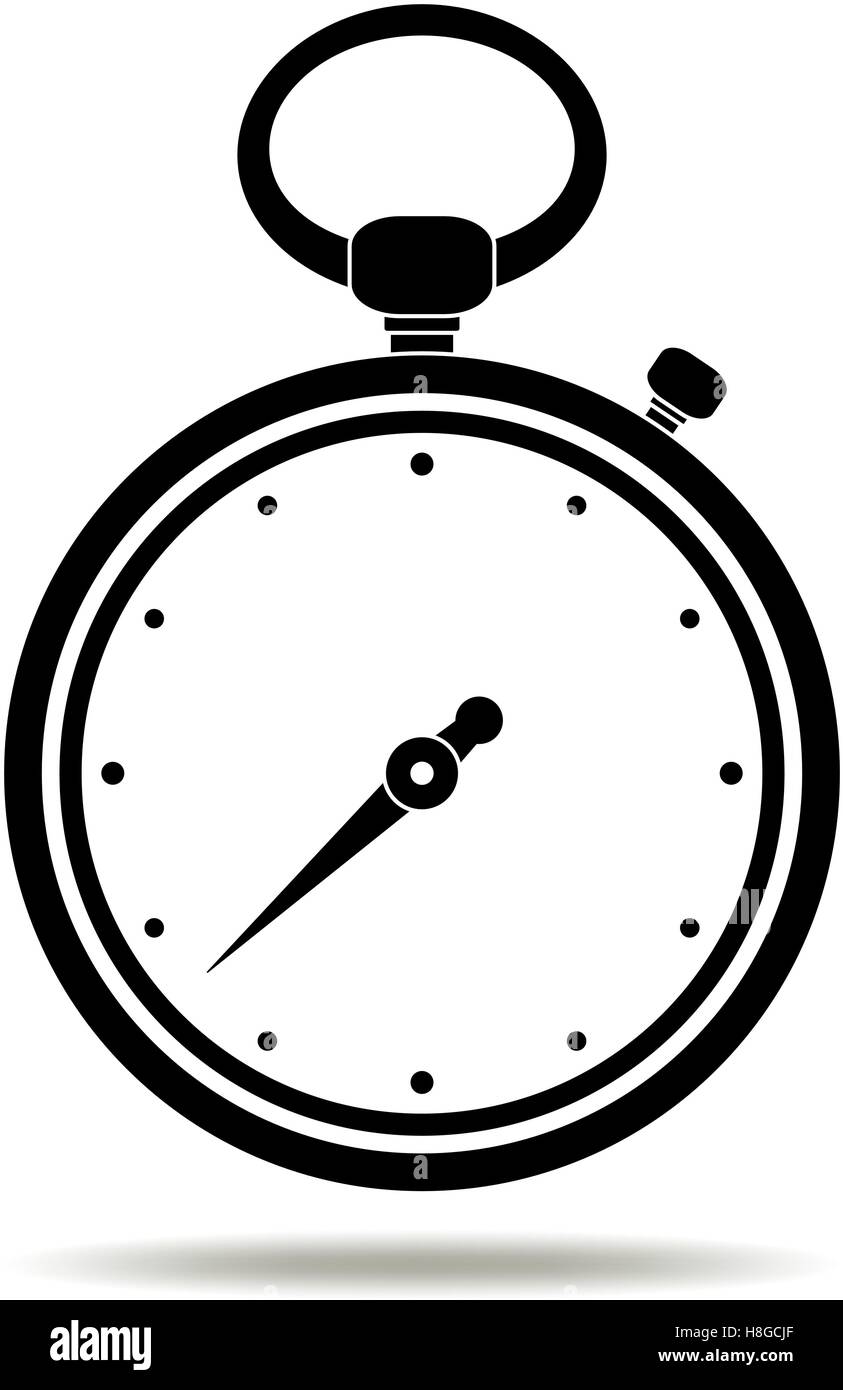 Stopwatch black icon Stock Vector Image & Art - Alamy