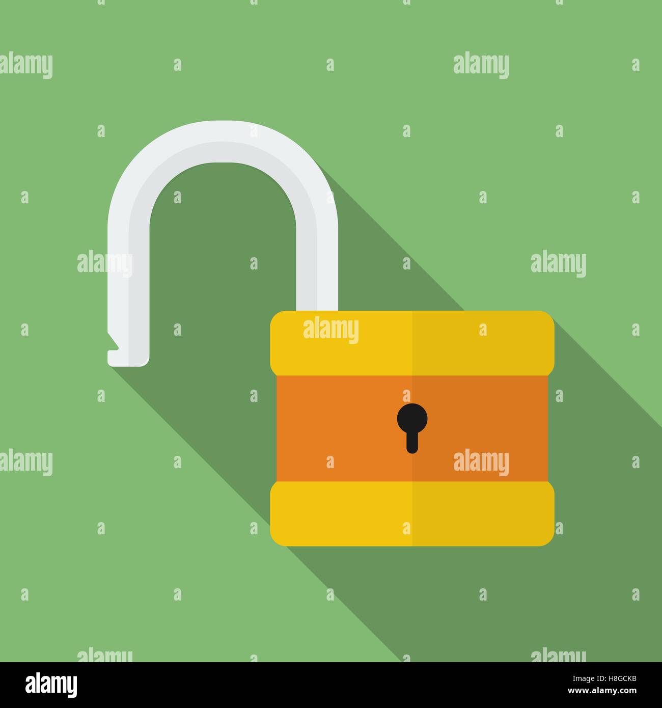 Icon of Padlock. Modern trendy flat style Stock Vector Image & Art - Alamy