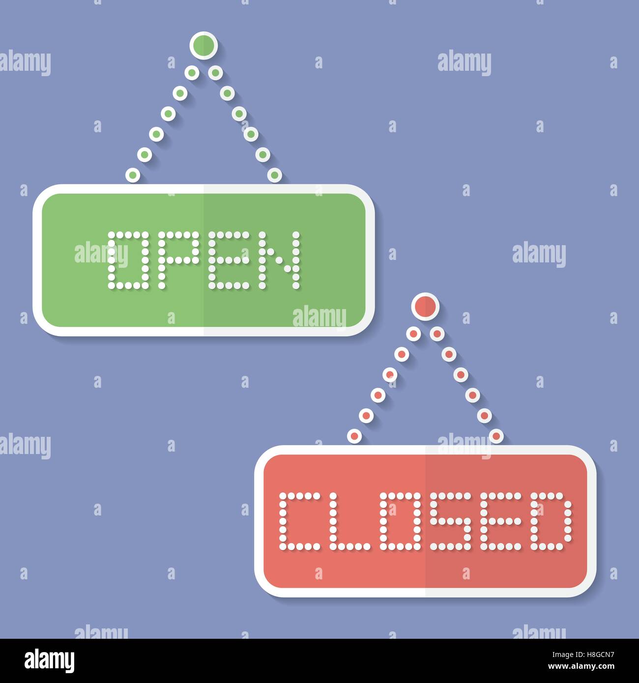 Signs of Open and Closed. Open, closed icons Stock Vector Image & Art ...