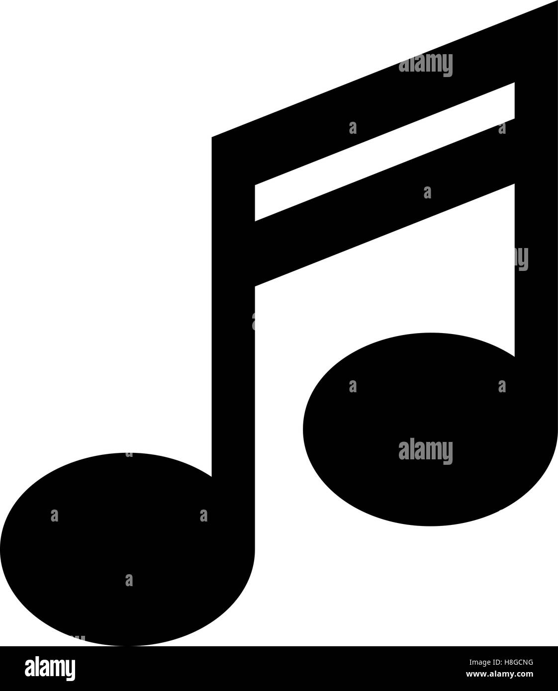 Icon of music note Stock Vector Image & Art - Alamy