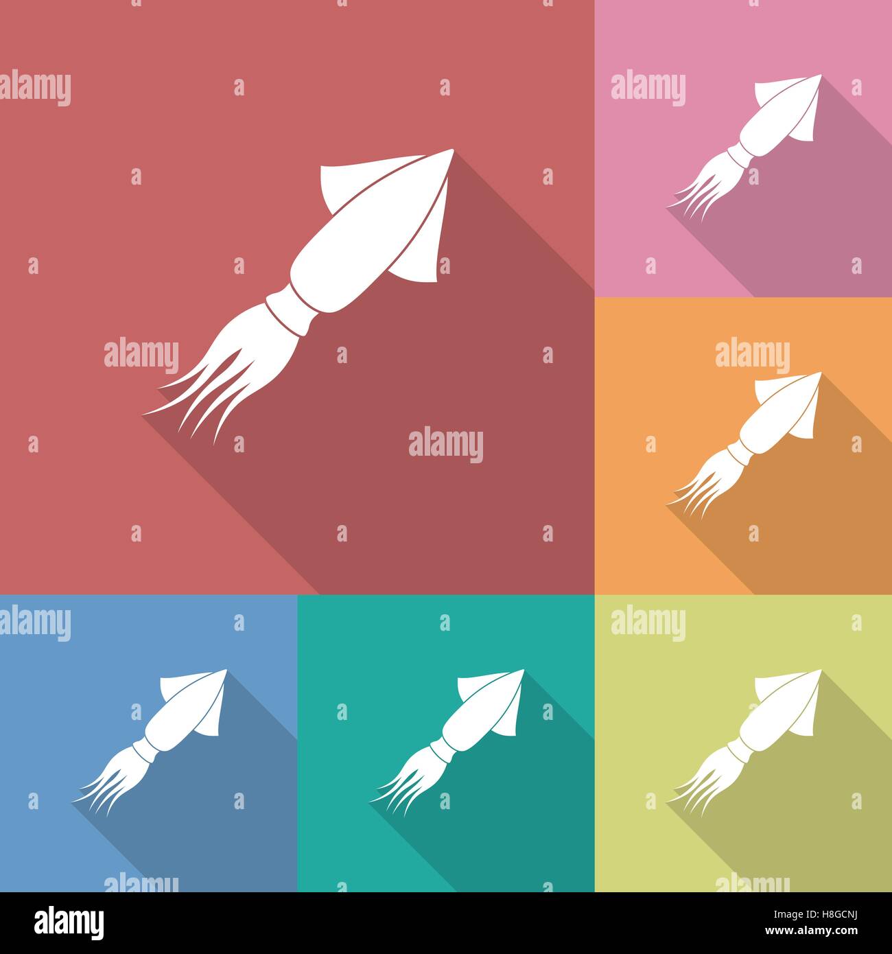 Icon of Squid Stock Vector Image & Art - Alamy