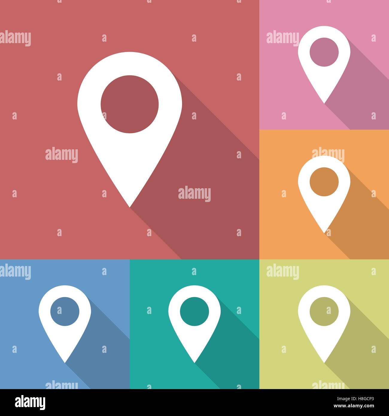 Icon of map pointer Stock Vector Image & Art - Alamy