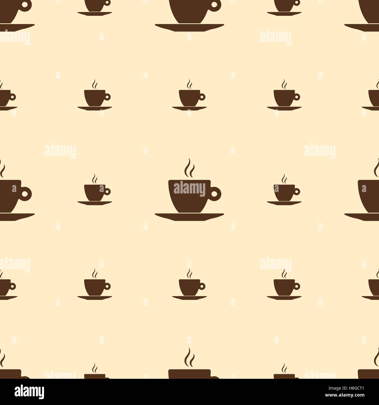 Seamless pattern with coffee cup Stock Vector Image & Art - Alamy