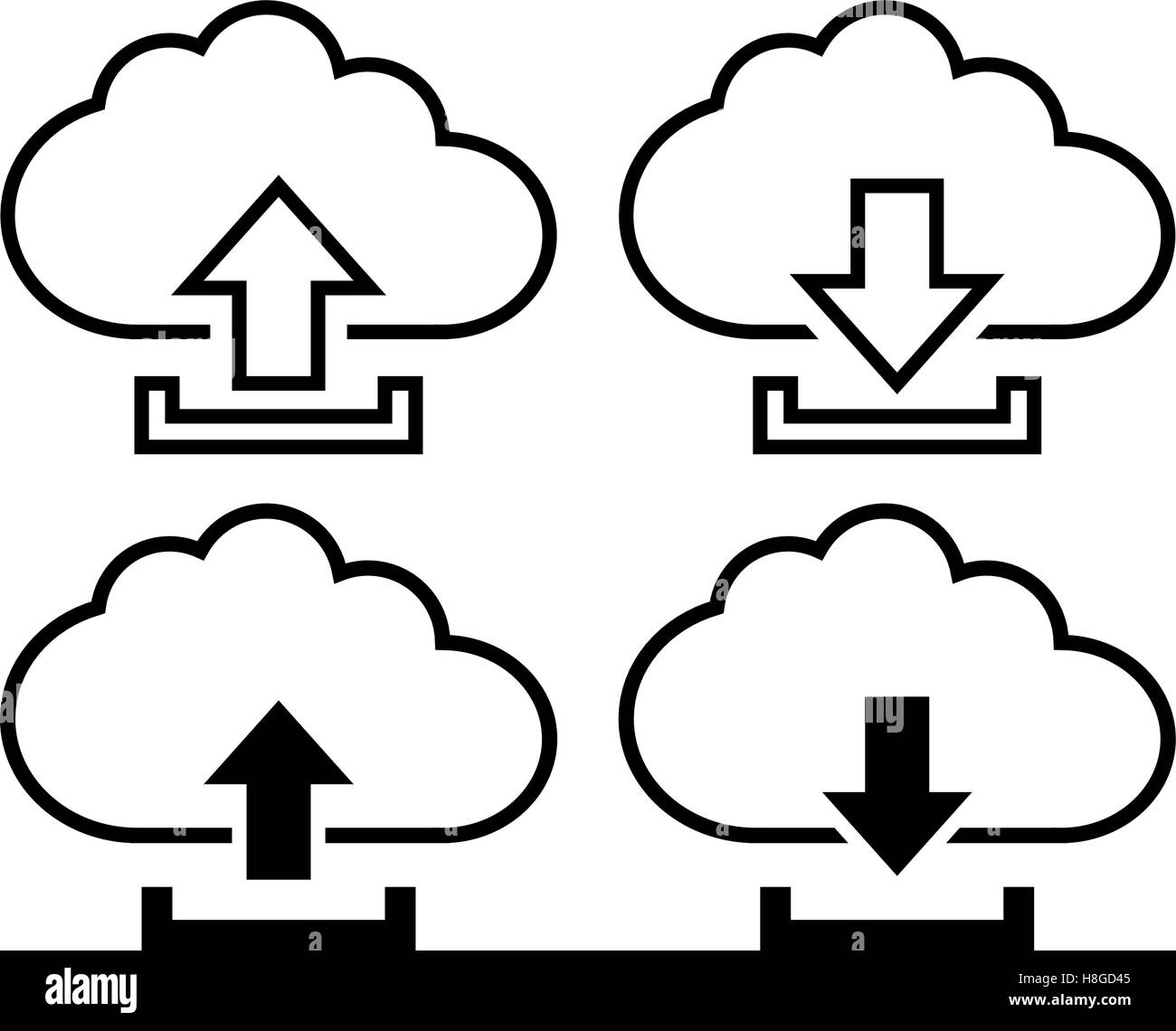 Cloud with arrow icon Stock Vector Image & Art Alamy