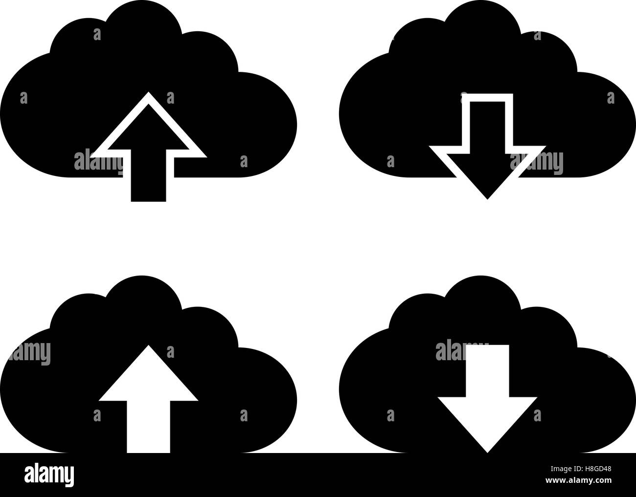 Cloud with arrow icon Stock Vector Image & Art - Alamy