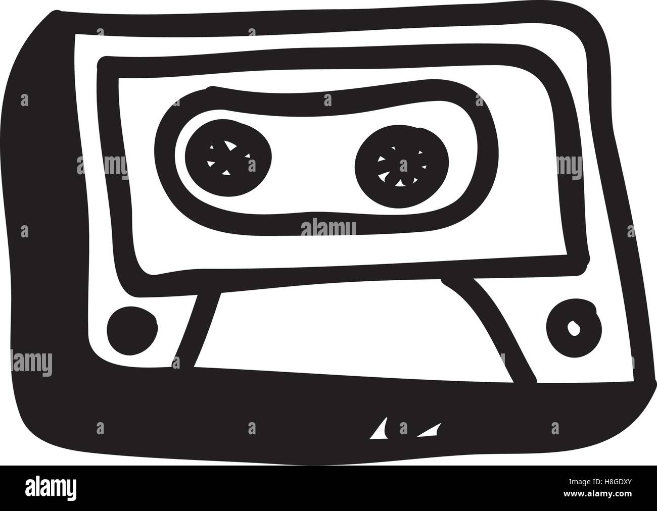audio cassette doodle icon image vector illustration design Stock ...