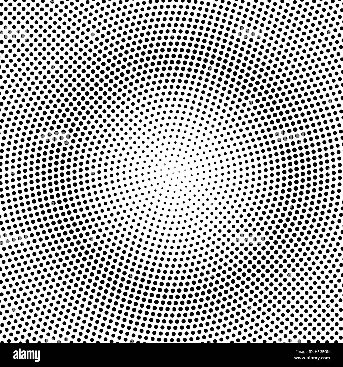 Abstract Dotted Radial Halftone Background Vector Backdrop From Dots