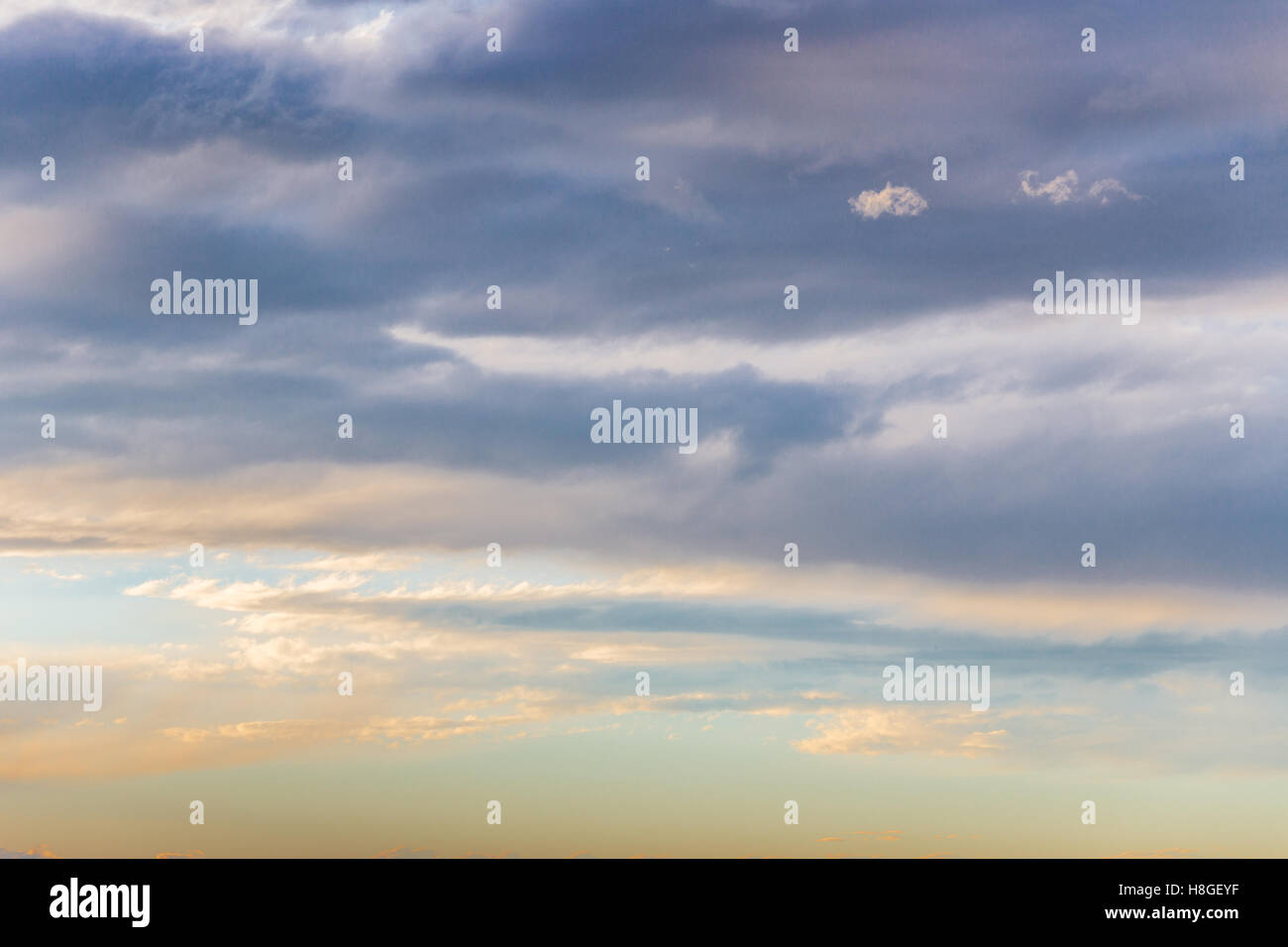 blue sky with fluffy clouds Stock Photo - Alamy