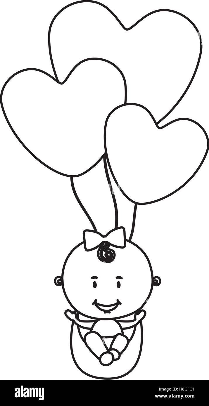 cute baby girl icon image vector illustration design Stock Vector Image ...