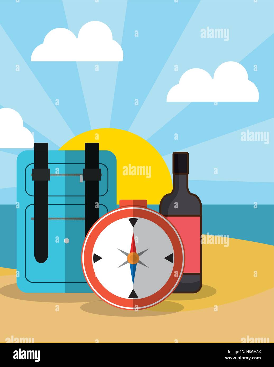 summer vacation travel Stock Vector Image & Art - Alamy