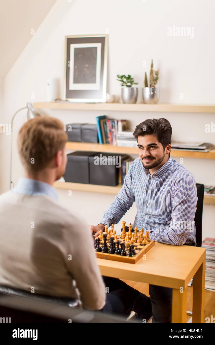Premium Photo  Two people playing a game of chess, concept image