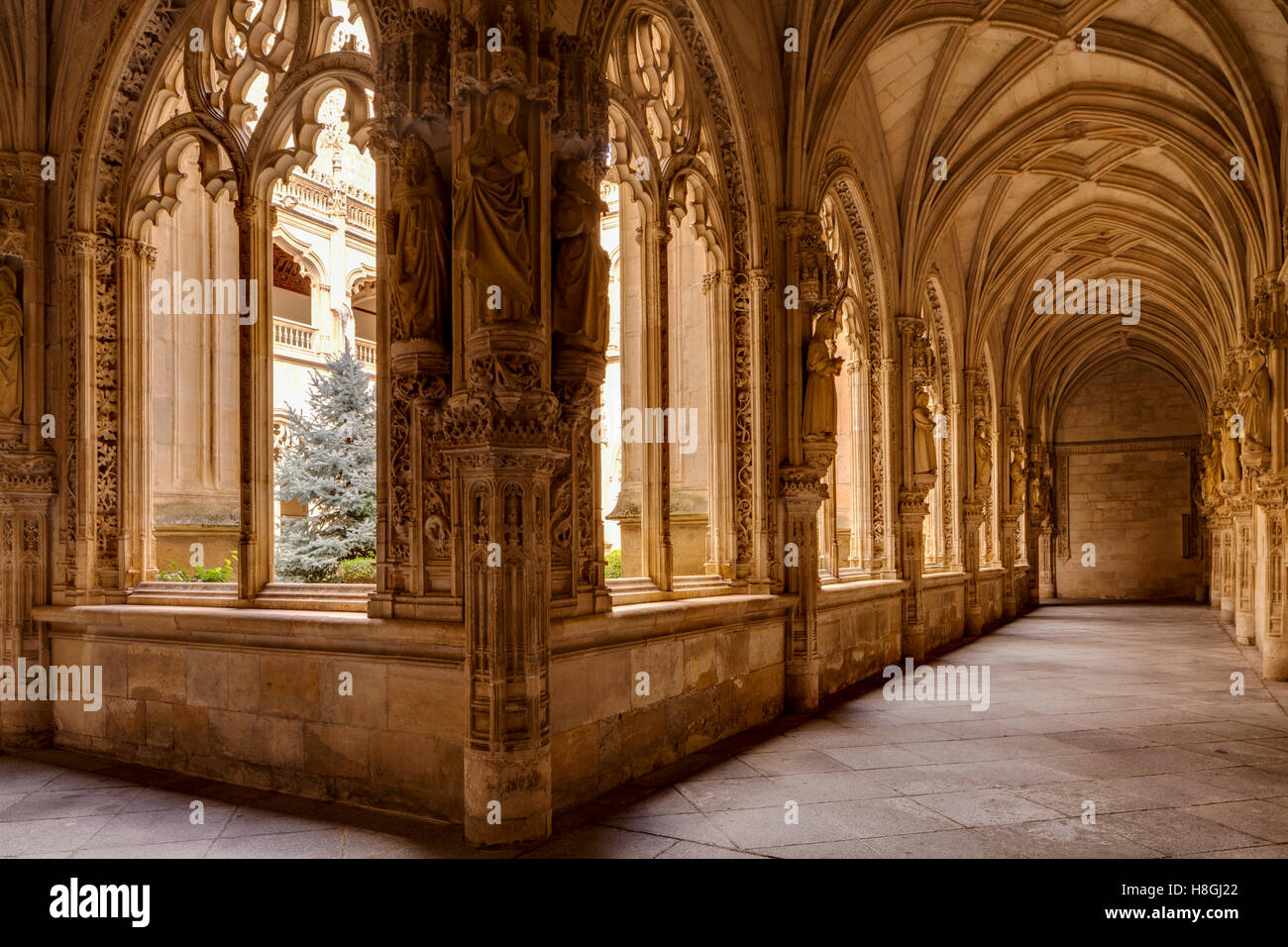 The cloister Monasterio de San Juan de los Reyes in Toledo, Spain. Stock Photo