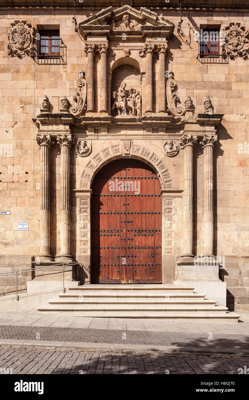 San Martin church in Salamanca, Spain. Stock Photo