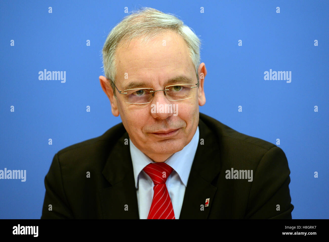 The chairman of the IG Bergbau, Chemie, Energie trade union, Michael ...