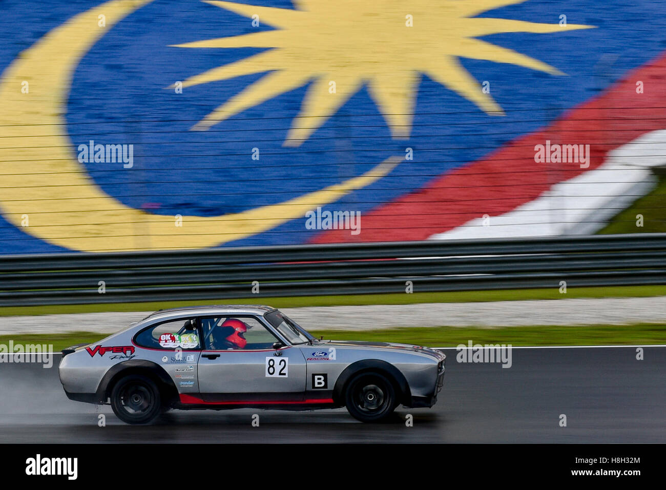 Dharma Siva Driving The 82 Ford Capri On Track During The Asia Classic Car Challenge At Sepang Circuit On November 12 2016 In Kuala Lumpur Malaysia Stock Photo Alamy