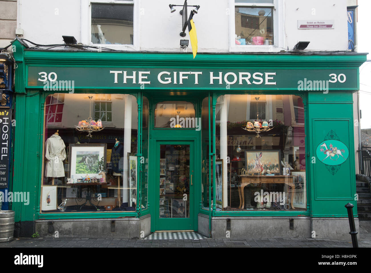 Gift Horse Shop Sign, Kilkenny; Ireland Stock Photo Alamy