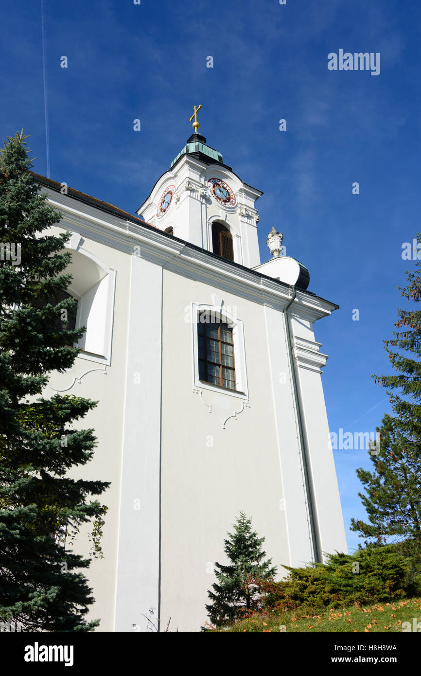 Bergern im Dunkelsteinerwald: pilgrimage church in Maria Langegg, Wachau, Niederösterreich, Lower Austria, Austria Stock Photo