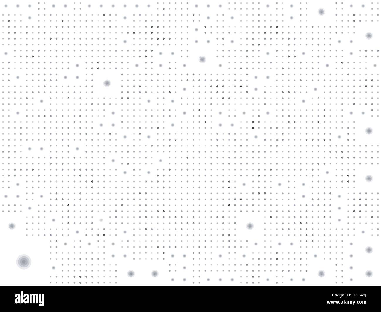 dotted pattern background in black and white Stock Vector