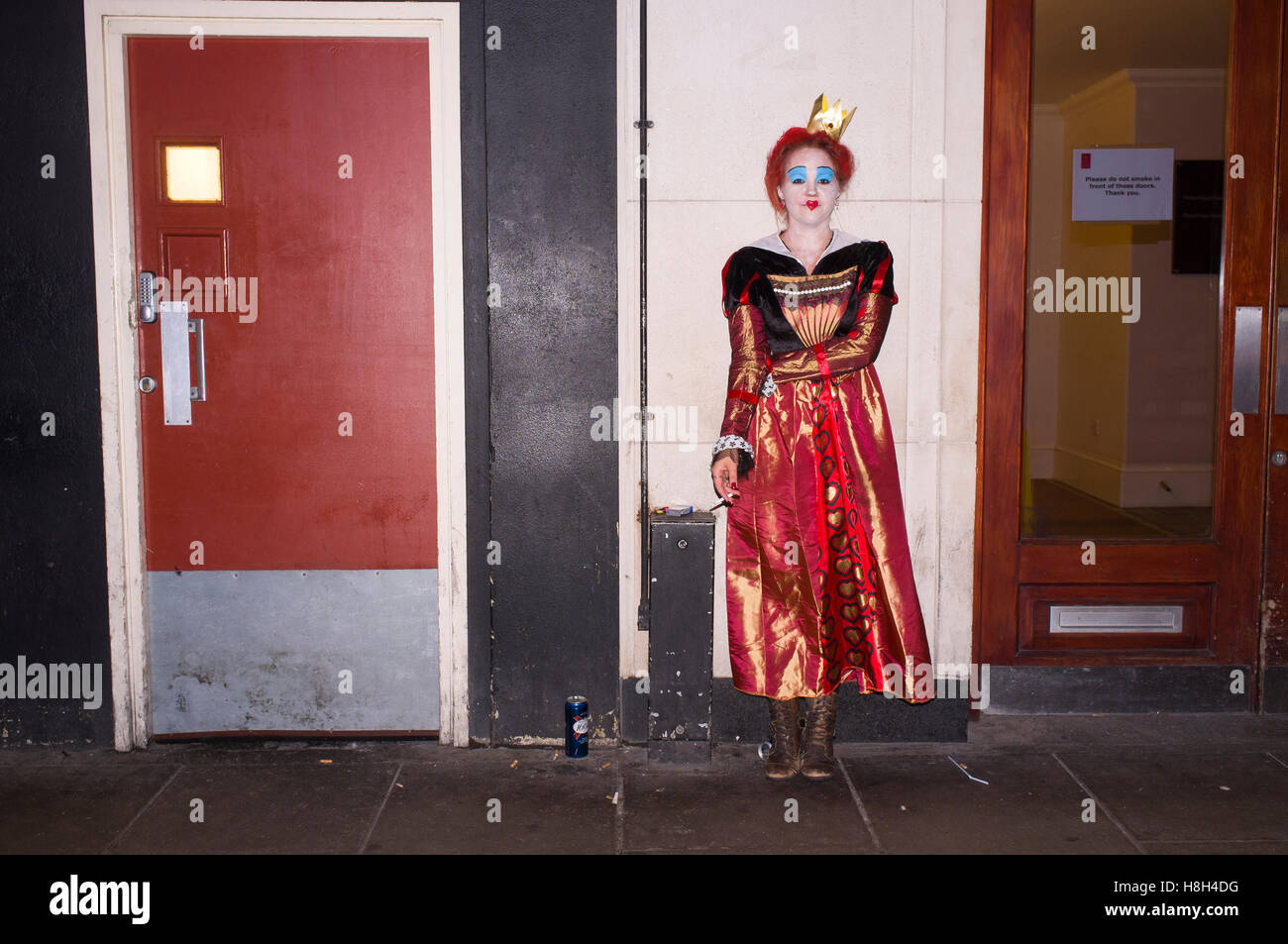 Queen of Hearts, Halloween, Old Compton Street, London, Britain. Stock Photo