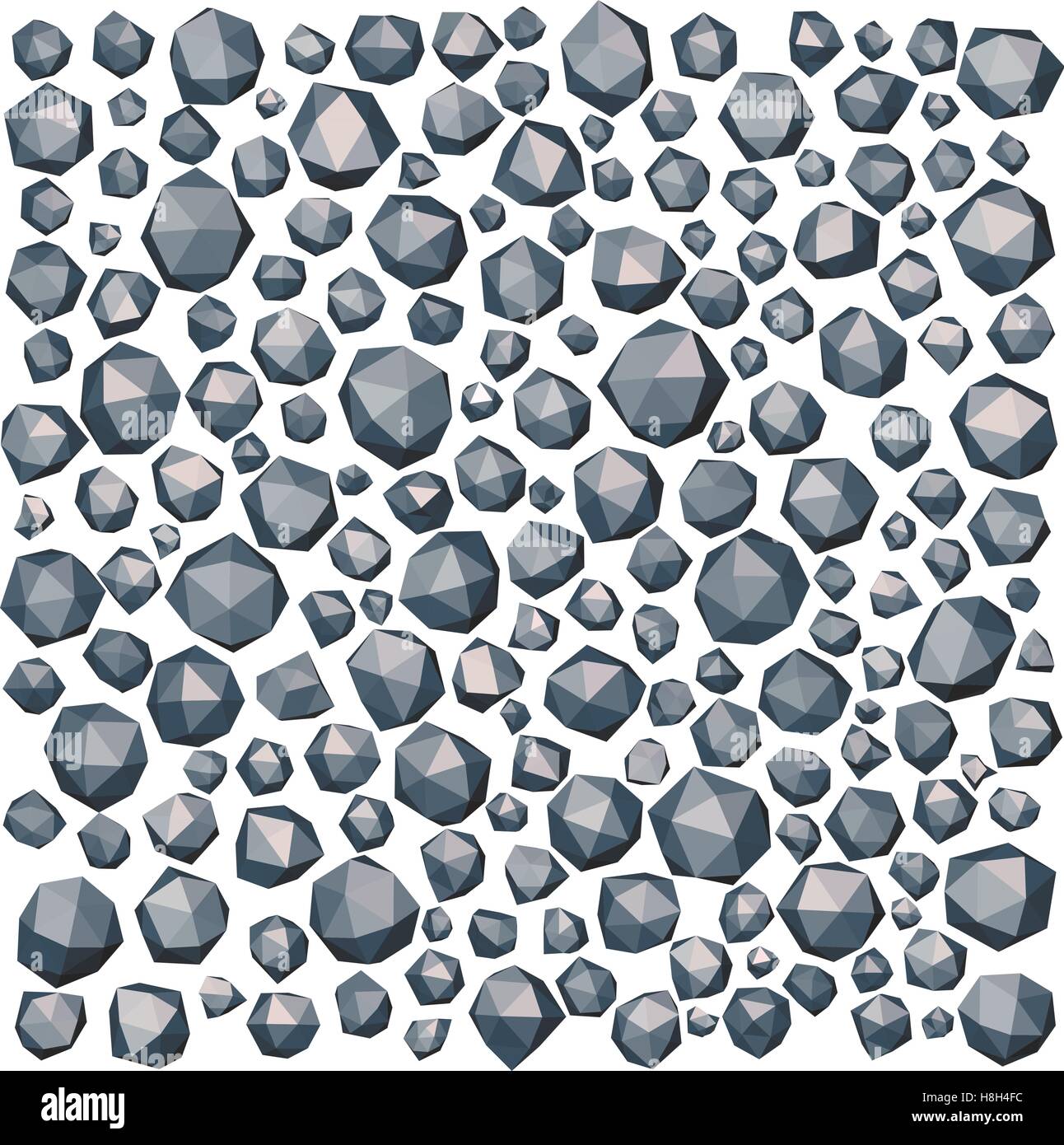stone rock polygonal abstract shape in gray blue Stock Vector Image ...