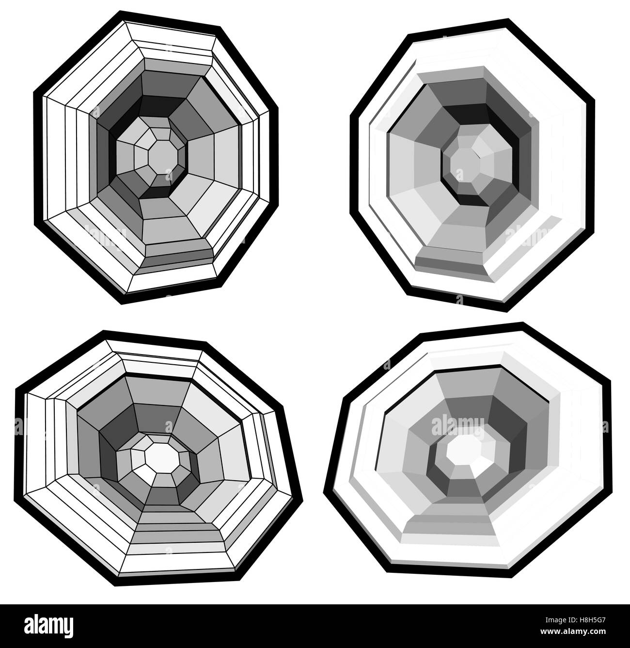 Sound Octagon sound system speaker woofer made with polygons Stock Vector Image & Art ...